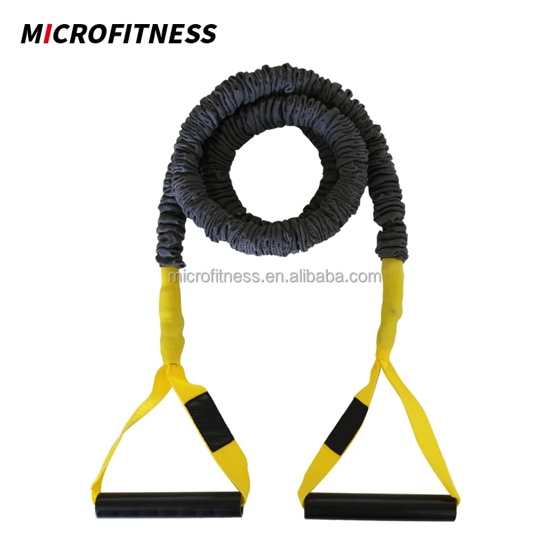 Fabric Elastic Resistance Bands With Abs Handle