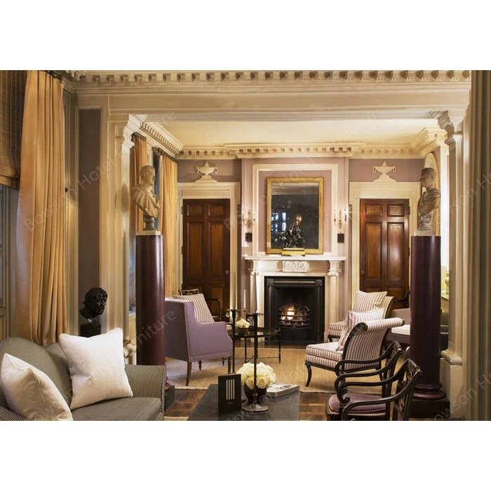 High Grade Customized Elegant Luxury 5 Star Hotel Lobby Furniture for sale