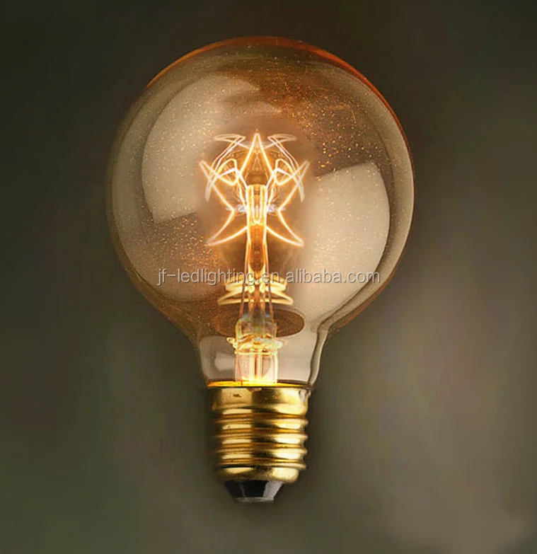 Antique Vintage Edison Light Bulb G80/G95/G125 Tungsten Star Lamp