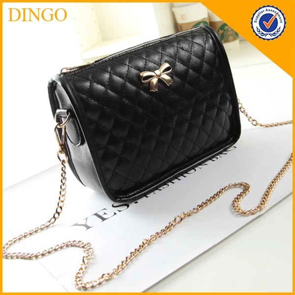 China new fashion butterfly design women PU leather tote bag handbag with long shoulder strap