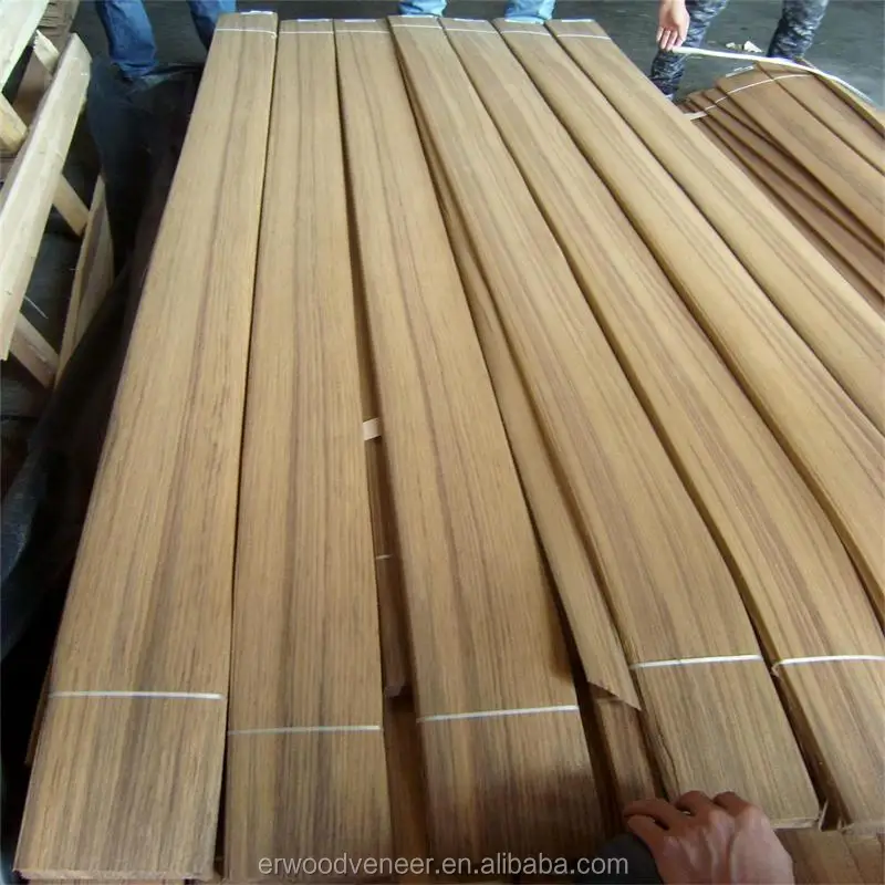 
Sliced Burma Teak Face Veneer for Furniture Decoration 