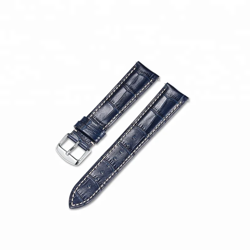 
16 18 19 20 21 22 24mm OEM Wholesales Replacement Western Wristband Genuine Calf Skin Leather Watch Strap Band 