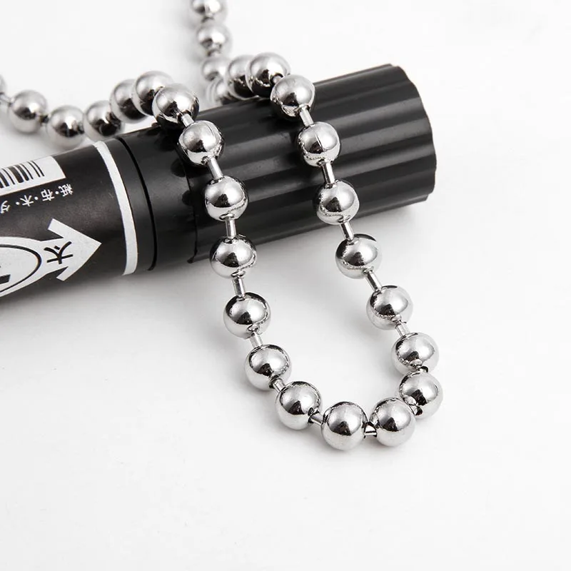 Dongguan Direct Sale 6mm Metal Ball Chain For Necklace