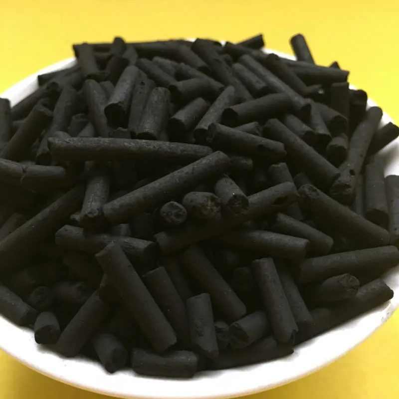 Coal and wood based pellet activated carbon for NH3 removal