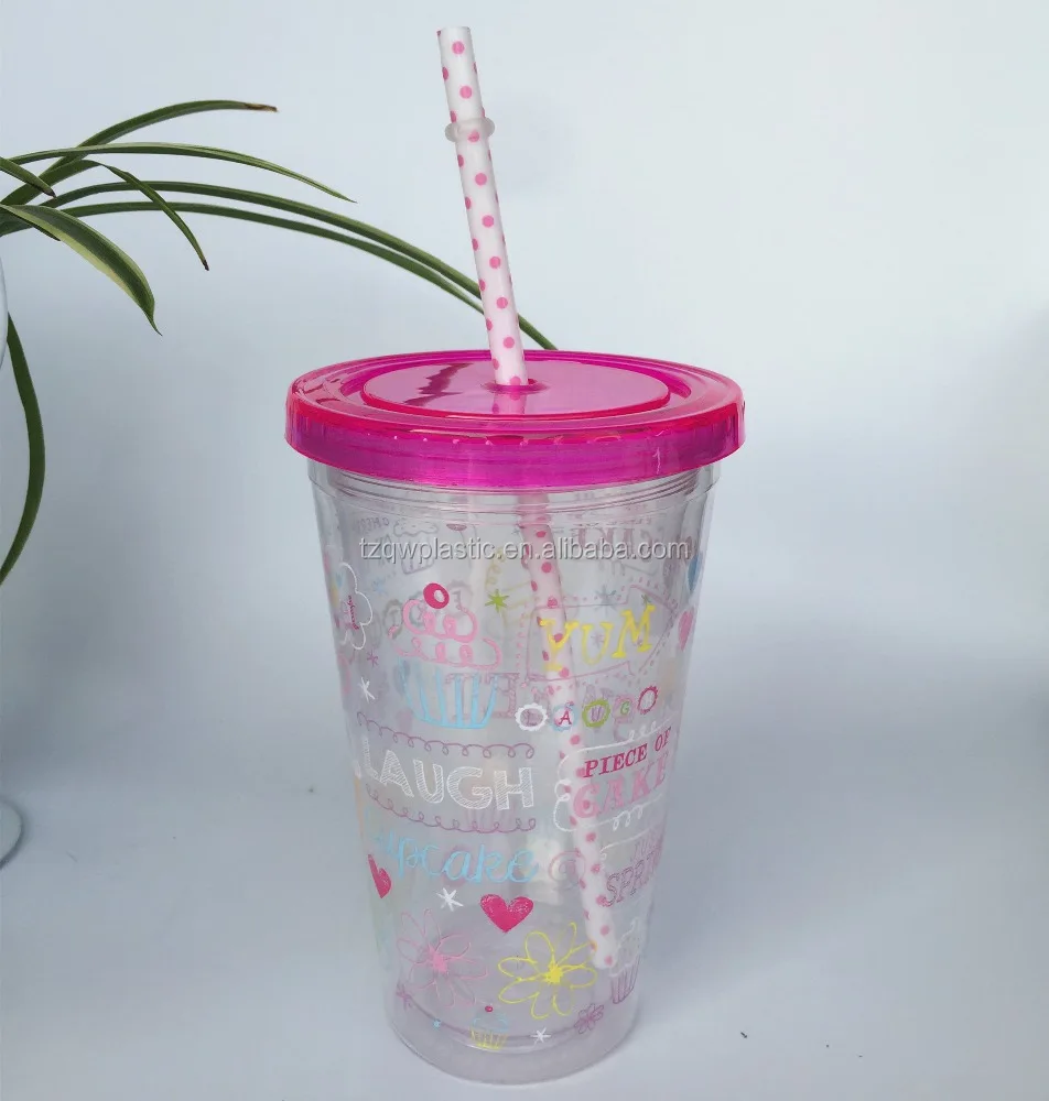 Cupture Classic Candy Insulated Tumbler Cup with Lid, Reusable Straw & Hello Name Tags - 16 oz, 12 Pack