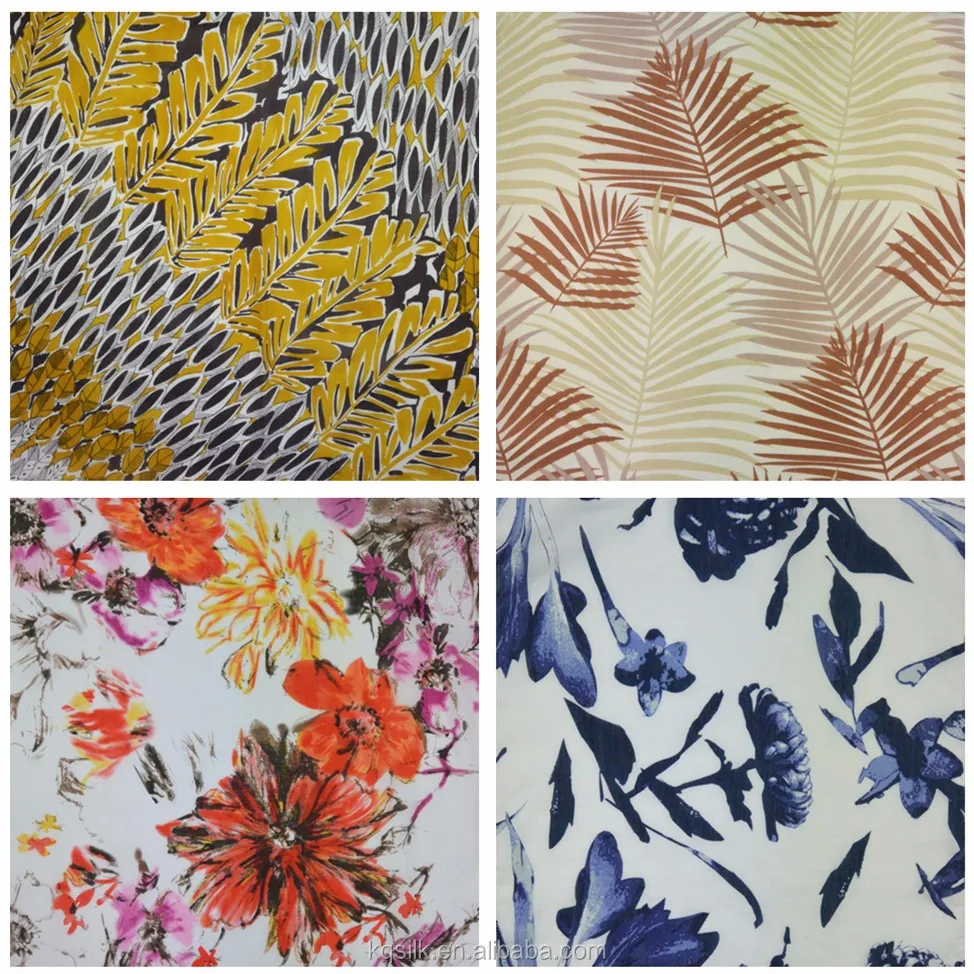 
Printed 70 cotton 30 silk cotton silk fabric 