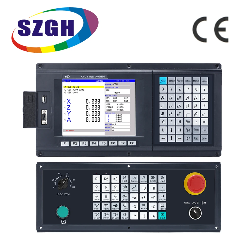 SZGH 4 axis cnc controller stepper motor milling controller for swing arm cutting machine With USB interface