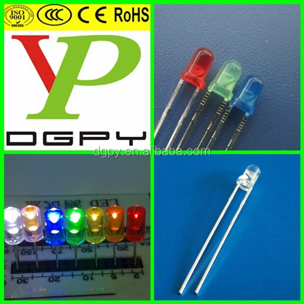 360/400/420 nm 3mm Round ultraviolet LED lamp UV LED diode