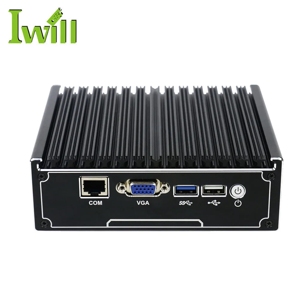 Fanless pc J1900 Quad Core Mini VPN Router 4 lan Fanless Linux Server Support 2.5 Inch Hard Disk