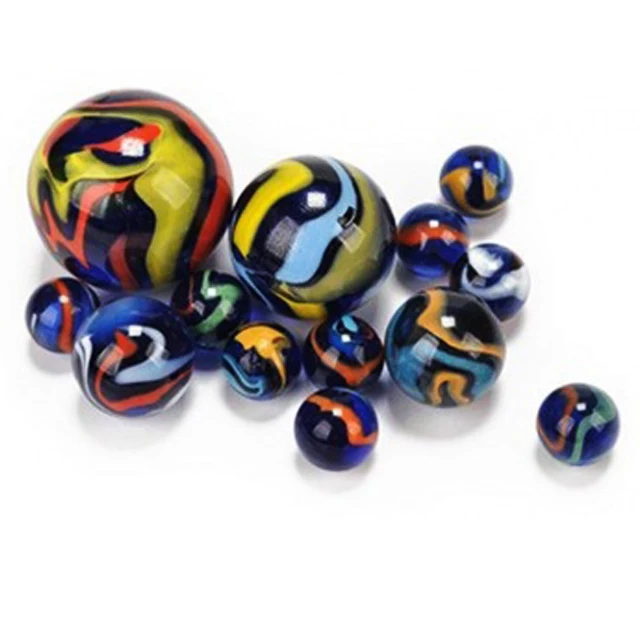 16mm colored toy glass Logo marble for sale
