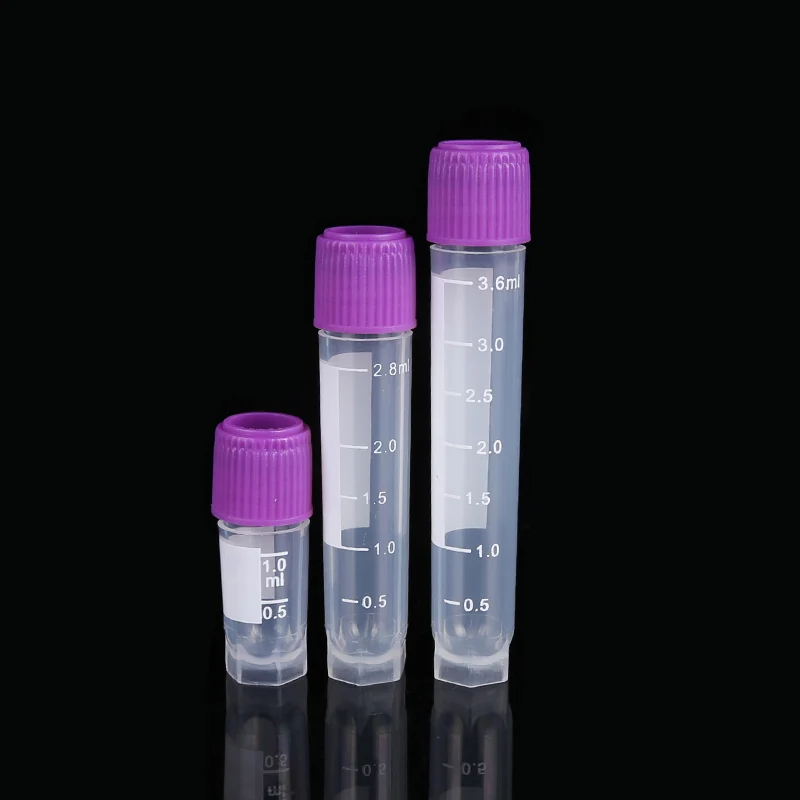 Reliable Quality 2.0ml Cryotube With External Lid Lab Testing Cryovial Tube