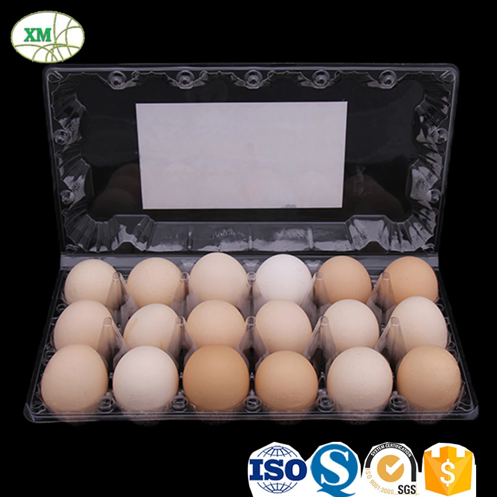
Clear PET Plastic Packaging Box Tray for Eggs 