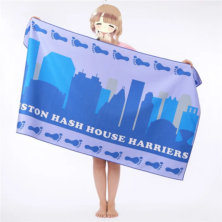 Custom Large Microfibre Beach Towel Blanket Towel Picnic Mat for Kids And Adult Sand Free Beach Towel