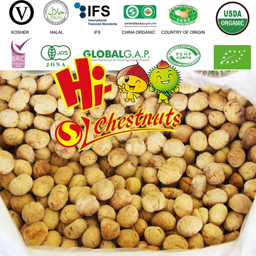 Bulk Frozen Peeled Chestnuts for sale