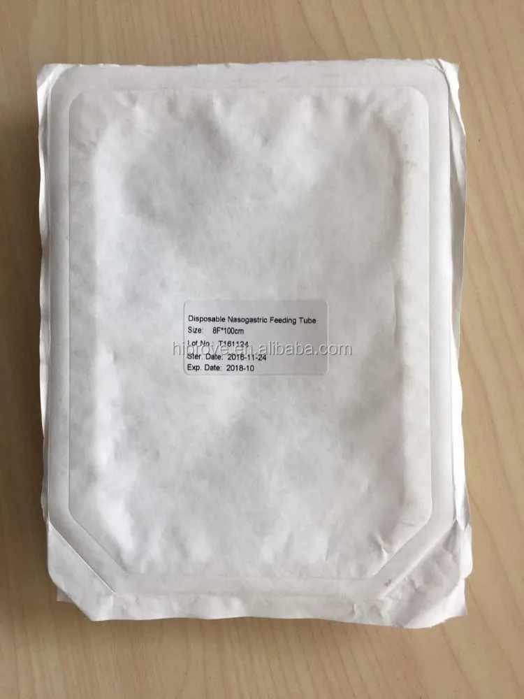 Disposable 5F, 6F,8F,10F,12F,14F PU Nasogastric Feeding Tube