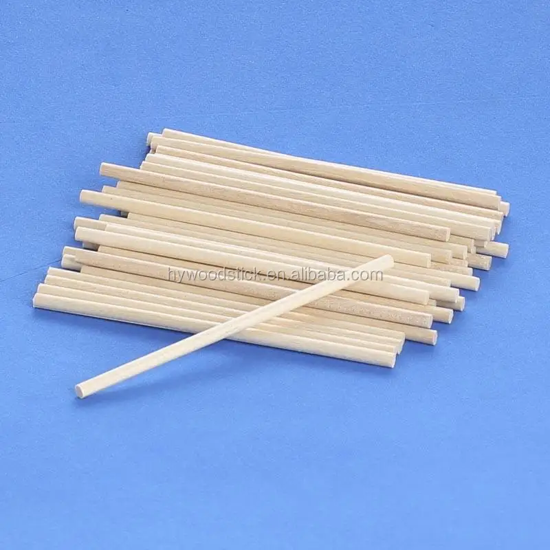 Round Birch Wood Smooth Dowel Rods 150*5mm wood round craft sticks