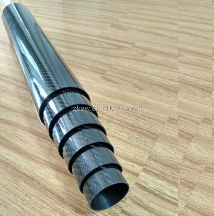 clamps connect and without clamp connect carbon fiber telescopic extension pole