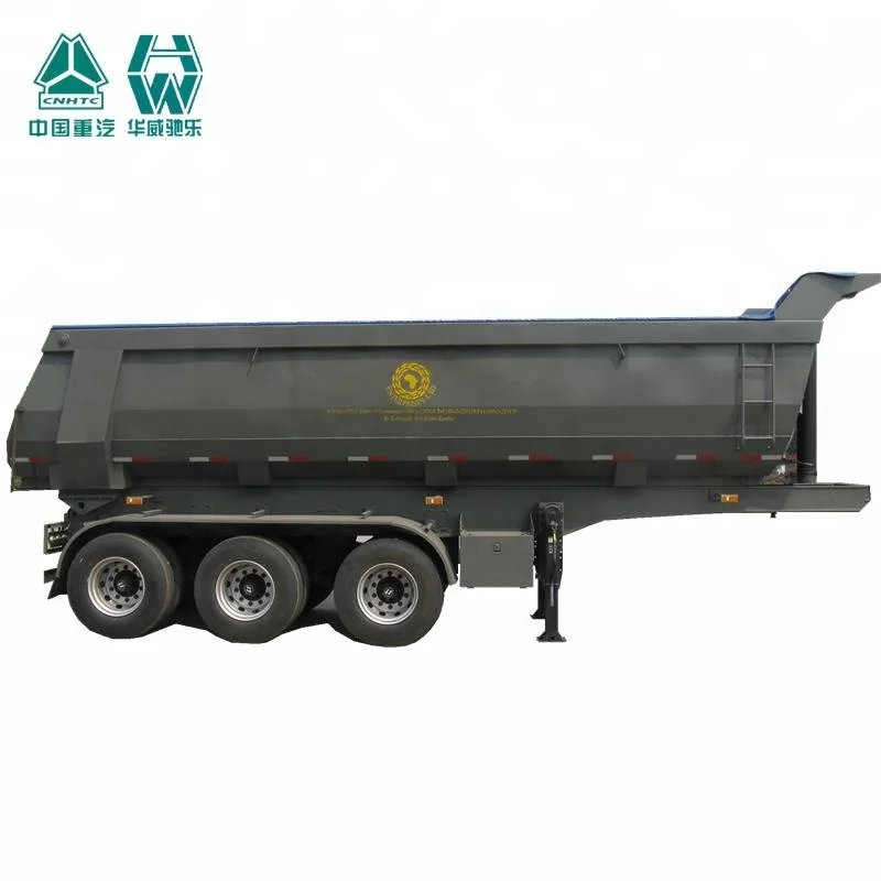 24cbm 3 Axles U Shape Tipper Truck Tractor Dump Trailer Used Atv Semi Dump Trailer