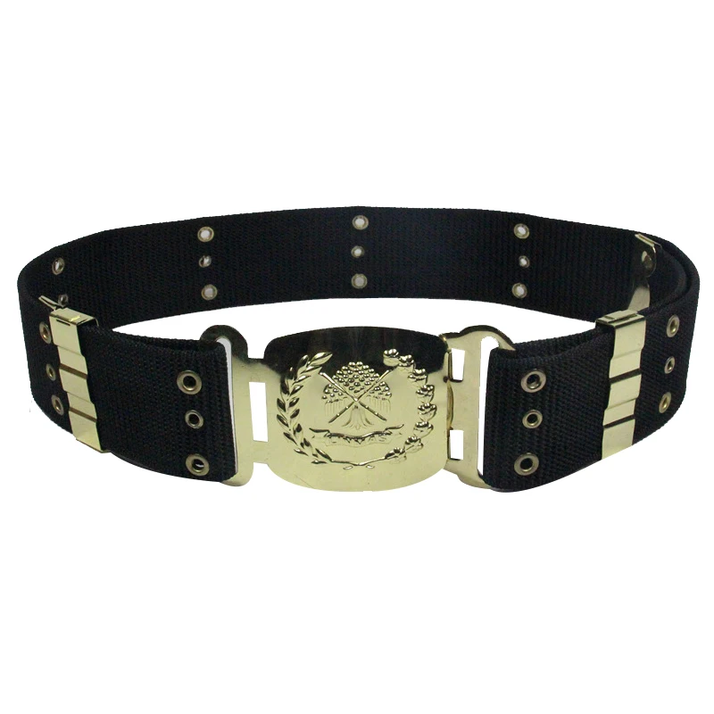 Sturdy and durable Black Tactical Police Belt Army Military Uniform PP Webbing Belt