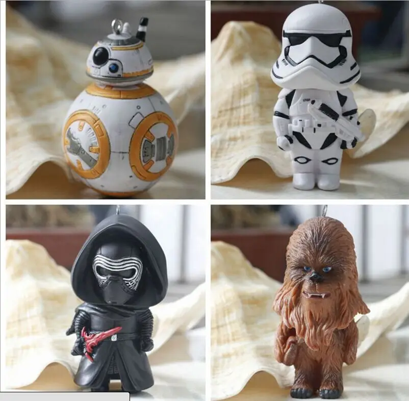 Star Wars 7 BB 8 Robot 2016 New 8cm Force Awaken BB8 pendant droid Darth Vader