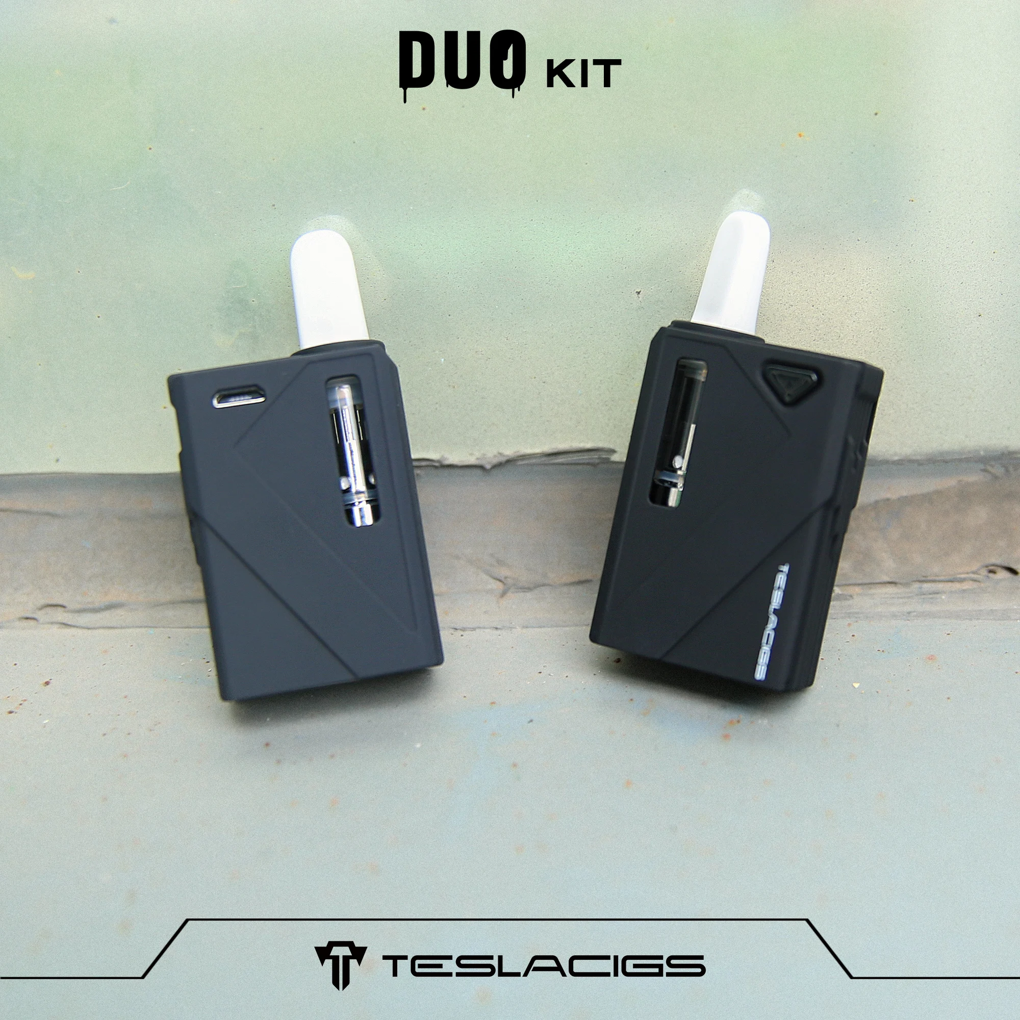Tesla Original Factory Supply CBD Oil Cartridge Mini DUO for 2 in 1 Vaporizer