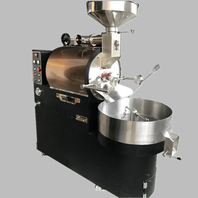 Factory direct supply Commercial coffee roaster 3 kg, Full city LPG propane industrial coffee roasting machine