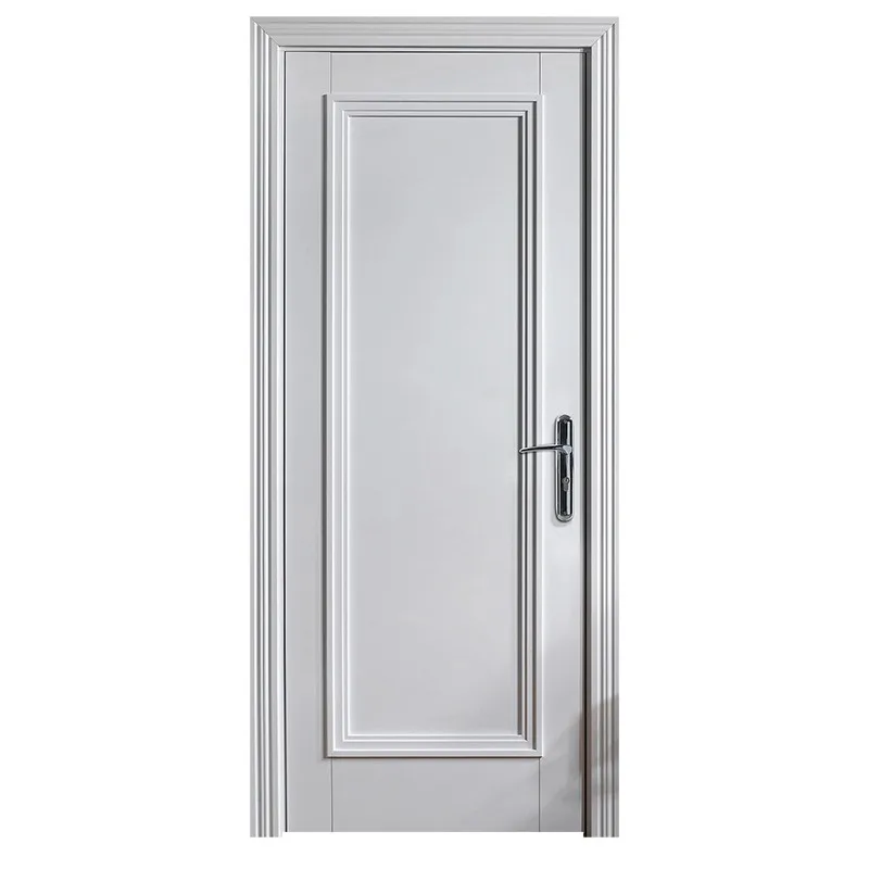 Large size less carved interior wooden panel gate designs