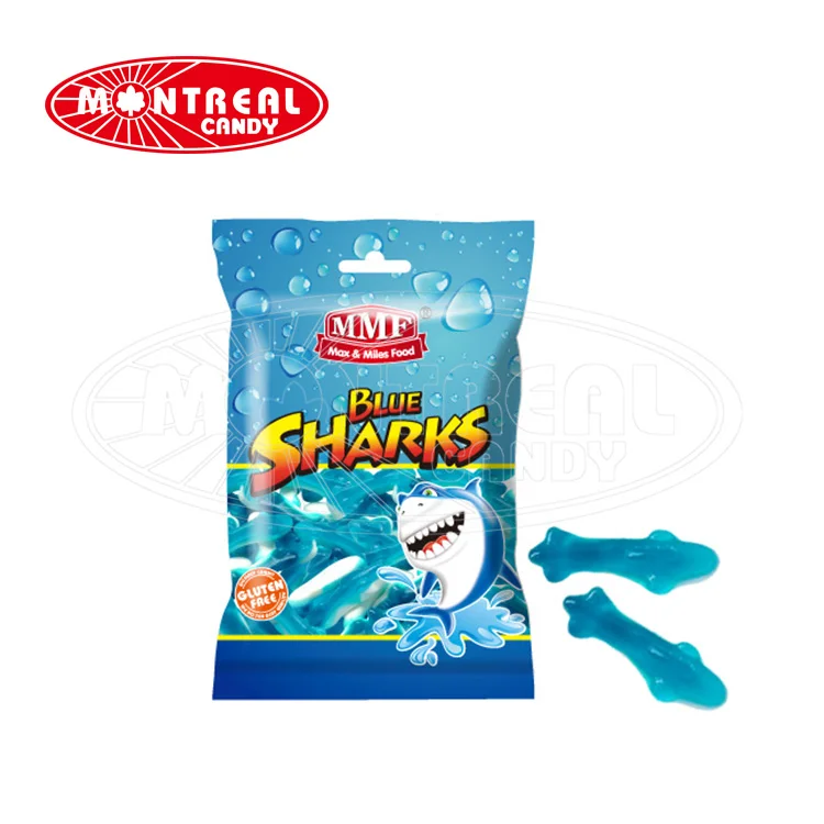 small blue sharks hala fruit gummy jelly