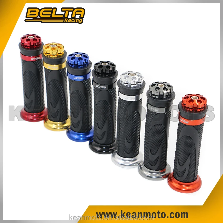 
CNC Motorcycle Anti-slip Handlebar Grips In Aluminum&PVC Fit For 7/8