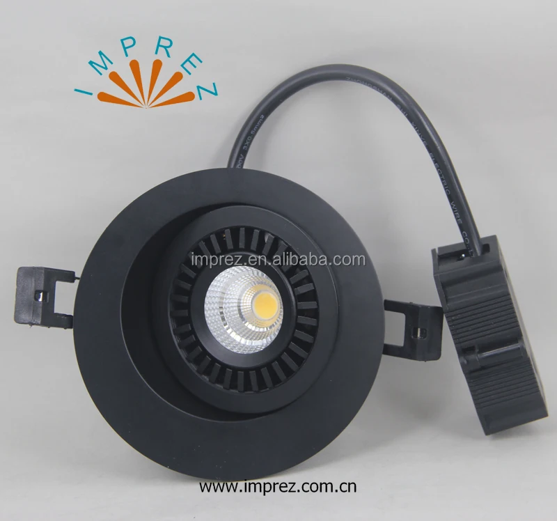 Внутренний алюминиевый вращающийся 7 Вт регулируемый cob светодиодный потолочный светильник с регулируемой яркостью без драйвера 220 В встраиваемые подвесные светильники