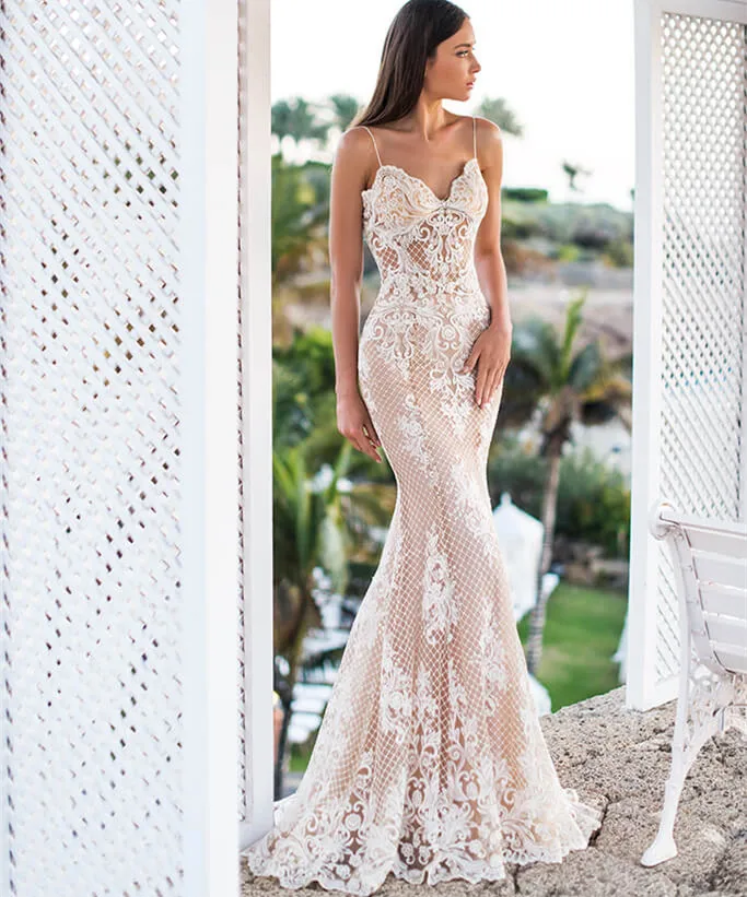 African Mermaid Bridal Dress Bridal Gown 2021 Lace Bridal Wedding Gown Bridal Dress Sexy Custom made Wedding Dresses