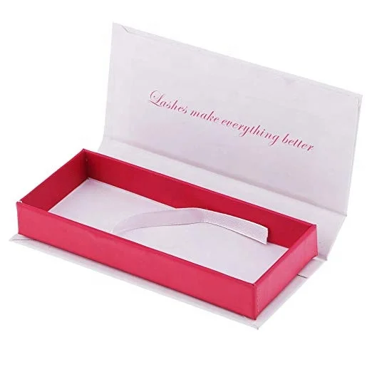 Wholesale One Pair False Eyelash Product Packaging Box with Clear Window Custom Boxes for Eyelashes