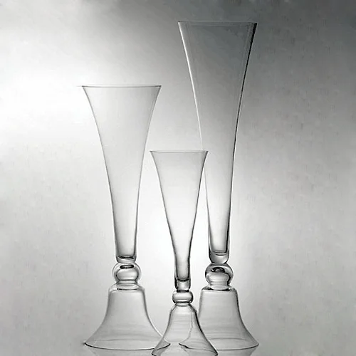 Charming Table Decoration Glass Tall Flower Vase