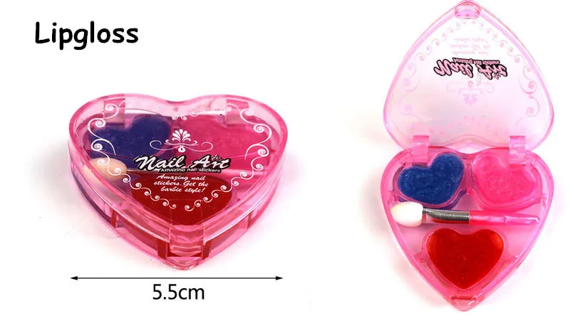 
12boxes Top selling children cosmetic toy girl beautiful nail art kits children makeup gift set 