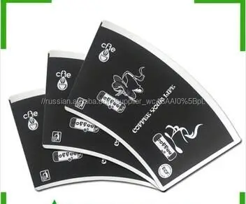 Bamboo/wood/bagasse pulp single side PE coated 160gsm paper cup fans/blanks for paper cups