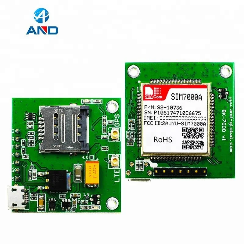 Mobile IoT Modules,SIM7000A Kit,American CAT M1 eMTC breakout board for Verizon network with gps and NB antenna