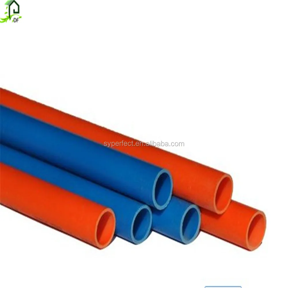 Electric 16mm Coloured Red Yellow Orange Grey PVC Pipe