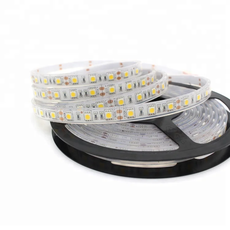 IP68 SMD5050 RGB led strip light for pool light 12V 5m/roll 60leds/m