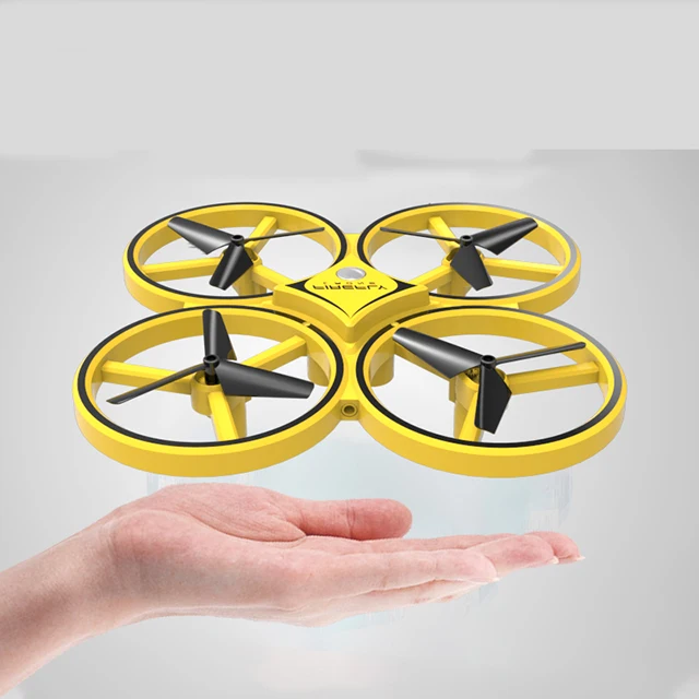 DWI 2 in 1 Induction UFO Auto Holding Gracity Sensor UAV Quadcopter Drone for Interaction