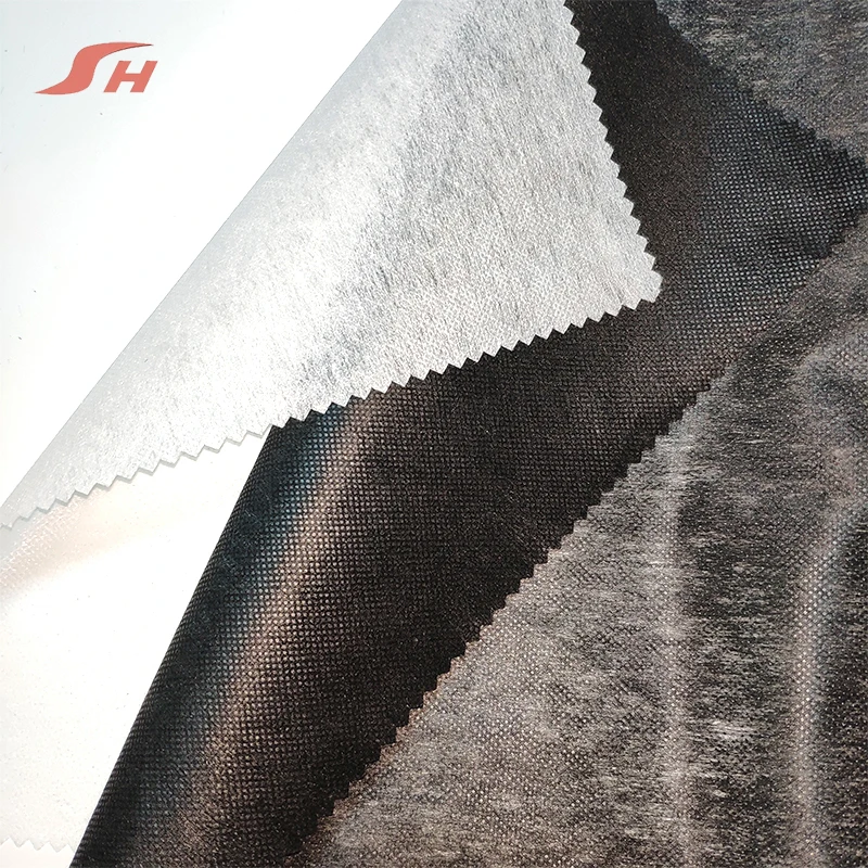 
Factory supply cheap adhesive fusing clothing garment nonwoven interlining huzhou 