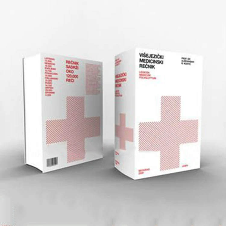 Конкурентная медицинская Книга в твердом переплете с текстом сшитым и ламинированным