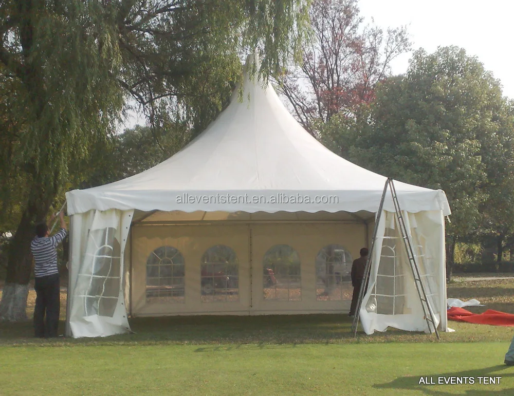 
3x3, 4x4, 5x5, 6x6 Wholesale high-peak pagoda tent for exhibition events 