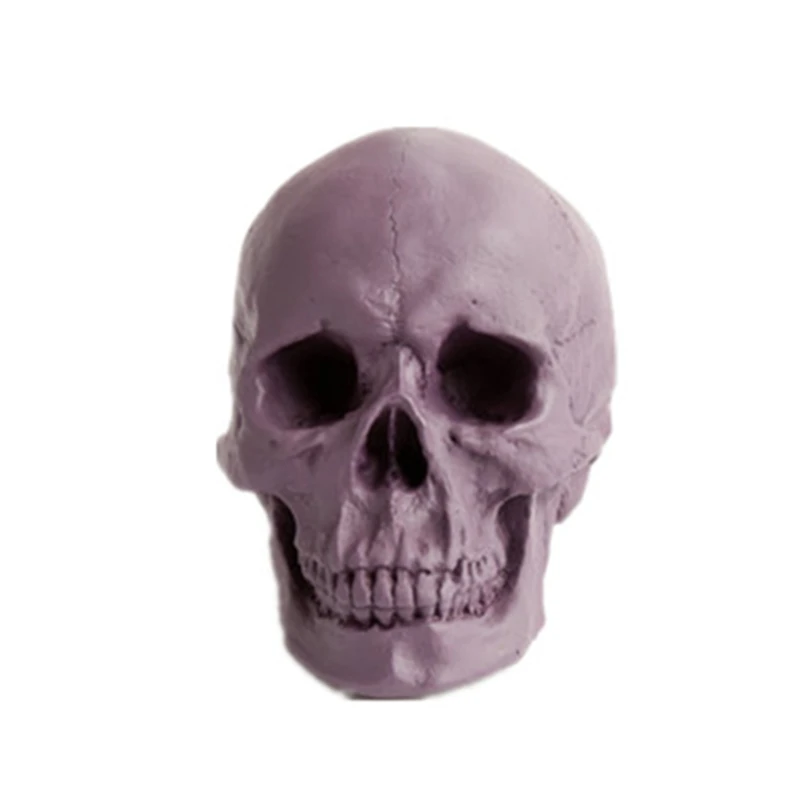 Blue carving decoration skull