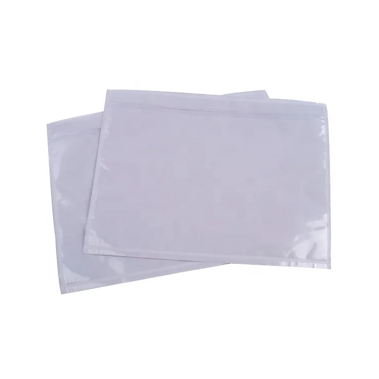 Wholesale Clear Adhesive DHL Packing List Bag