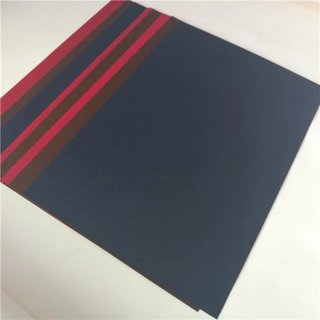 
virgin pulp special paper red and coffee color paper card for photo album 