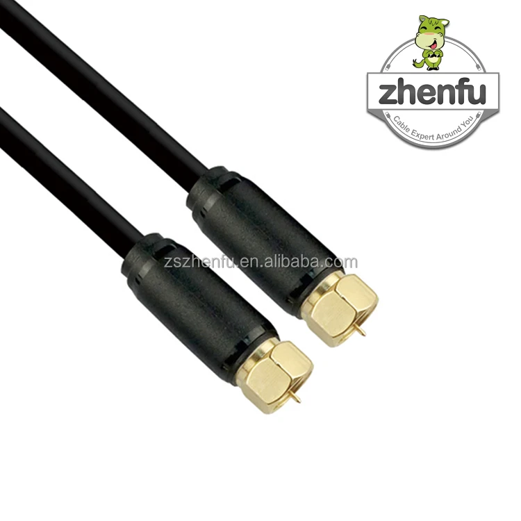 Satellite Coaxial Cable F to F Tv Cable Coaxial Screw Connector Coaxial Cable for Cctv Lead for Sky BLACK GOLD Electronic CCS,BC