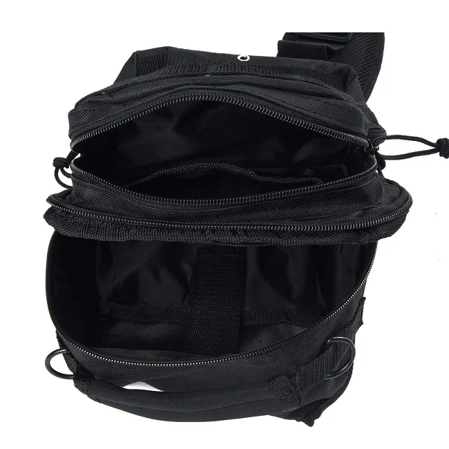 Tactical Sling Bag Military Molle Assault Outdoor Bags Sling Pack Chest Bag with Heavy Duty Strap