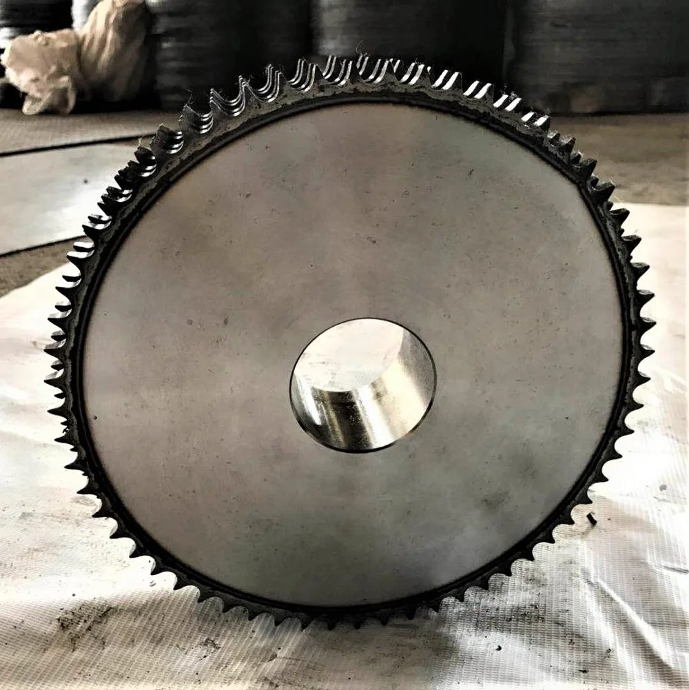 Shaoxing supplier row duplex 60 teeth hardened excavator chain sprocket wheel