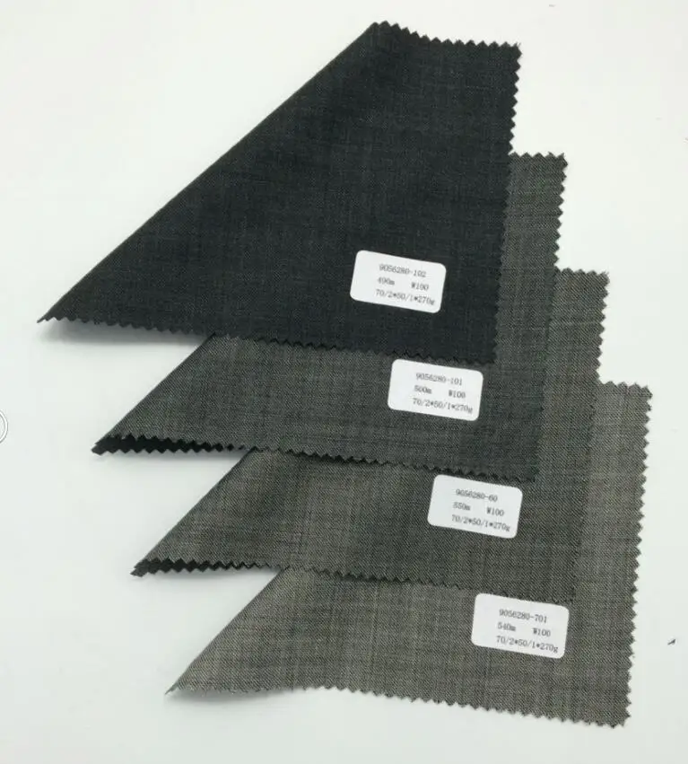 Мериносовая шерстяная ткань, цельная шерстяная ткань Hopsack для мужского костюма