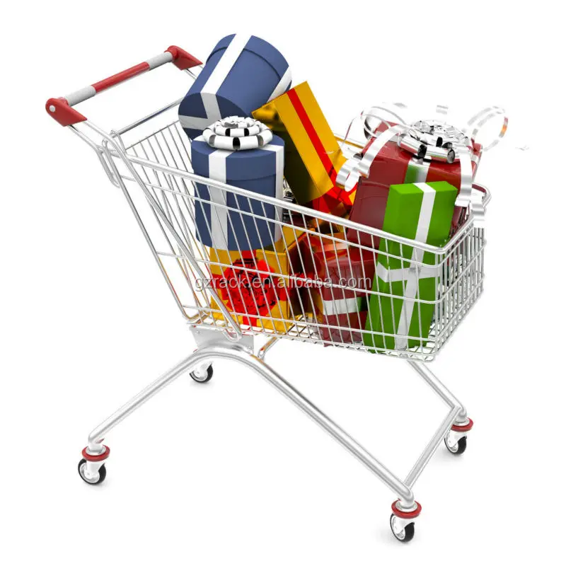 Best Selling shopping trolley Metal used shopping carts sale